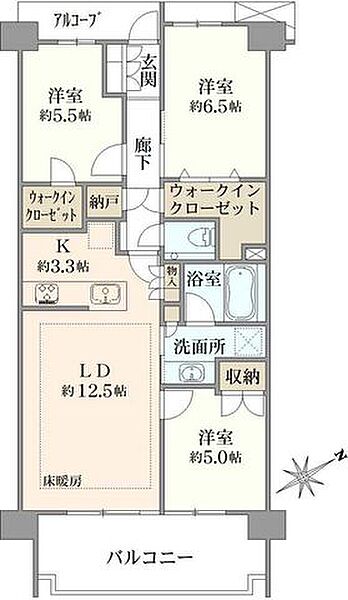 間取りを拡大表示