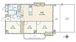 ライオンズマンション三鷹A棟 3LDKの間取り