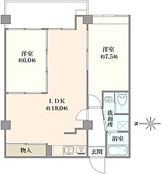 間取図画像 2LDK