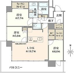 間取図画像 3LDK