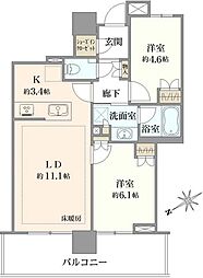 間取図画像 2LDK