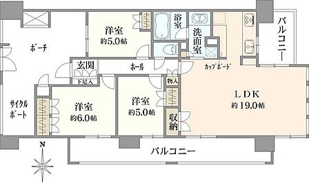 3LDK 間取り