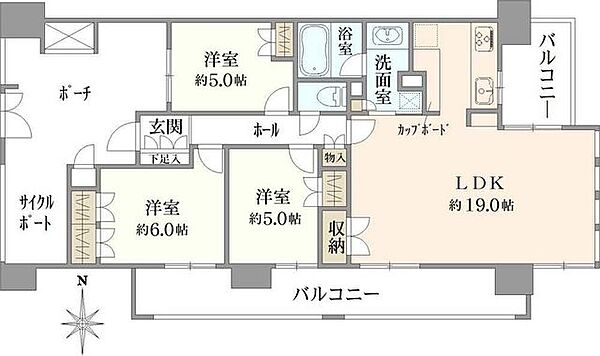 間取りを拡大表示
