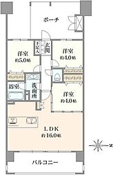 アクアリーナ川崎・ロッソタワー 3LDKの間取図画像