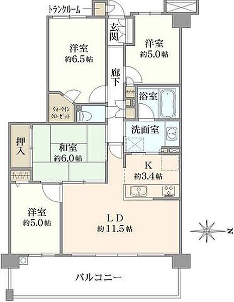 間取りを拡大表示