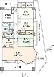 間取図画像 3LDK