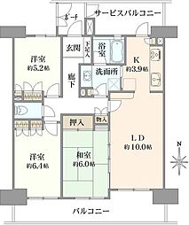 間取図画像 3LDK