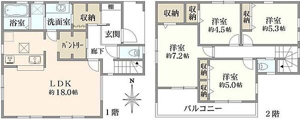 間取りを拡大表示