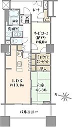 レジデンス・ザ・武蔵小杉 1SLDKの間取図画像
