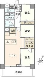 サンビューハイツ渋谷 3LDKの間取図画像