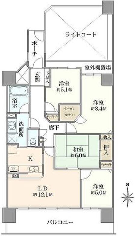 4LDK 間取り