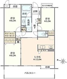 間取図画像 3LDK