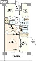 間取図画像 3LDK