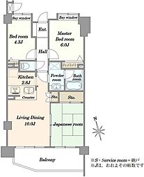 クレアホームズ小杉 3LDKの間取図画像