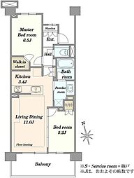 間取図画像 2LDK