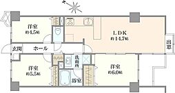 ライオンズマンション宮崎台第8 3LDKの間取図画像