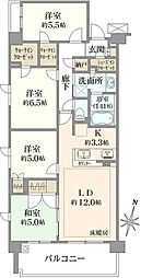 オハナ平塚袖ヶ浜 4LDKの間取図画像