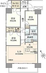 プレディア鵠沼橘ローレルコート 3SLDKの間取図画像
