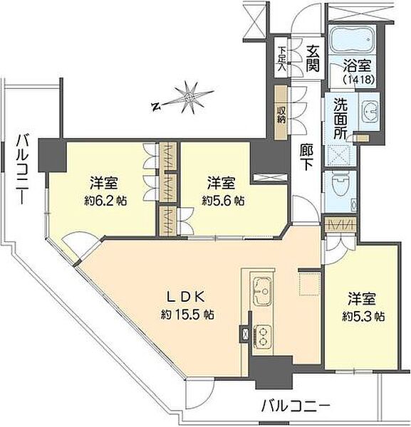 間取りを拡大表示