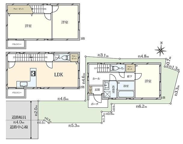 間取り 大阪市東成区東今里3丁目