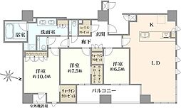 大阪市北区中津1丁目マンション 3LDKの間取図画像