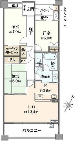 間取りを拡大表示