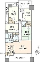 アメニティ日進 4LDKの間取図画像