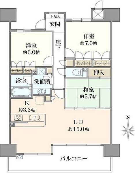 間取りを拡大表示
