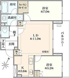 間取図画像 2LDK