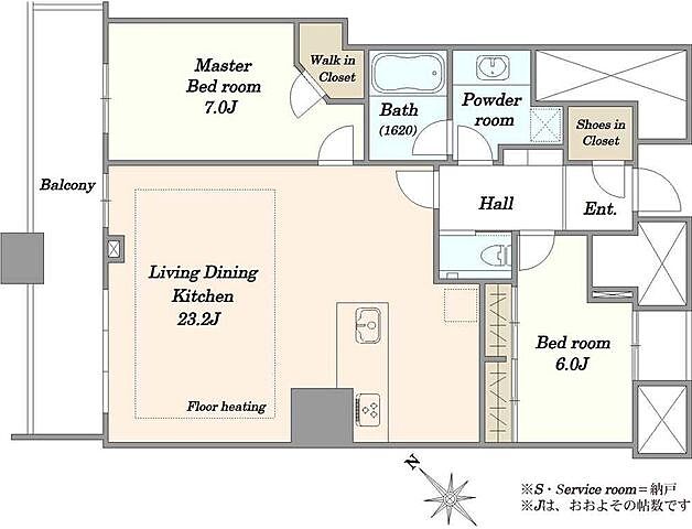 間取り THE TOKYO TOWERS MID TOWER 46階/-