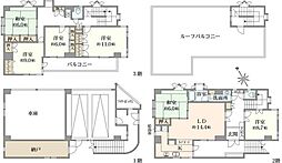 足立区栗原二丁目　中古戸建 6LDKの間取り