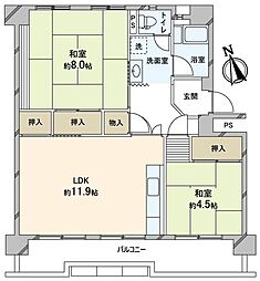 間取図画像 2LDK