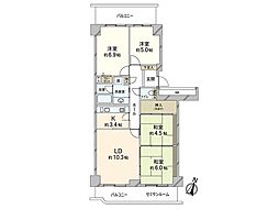 間取図画像 4LDK