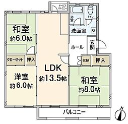 間取図画像 3LDK