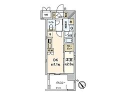LANDICH1916 1DKの間取図画像