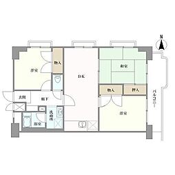 トーア辰巳マンションの間取図画像