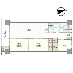 新松戸コーポA棟の間取図画像