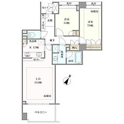 間取図画像 2LDK