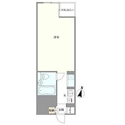 グレイス五反田 ワンルームの間取図画像