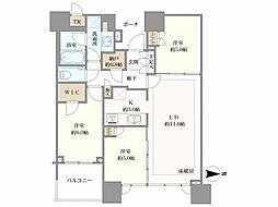 ドゥ・トゥールEAST棟の間取図画像