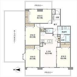 ファミールヒルズ哲学堂公園 4LDKの間取図画像