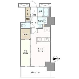 ルミナリータワー池袋 1LDKの間取図画像