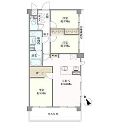 セザール北赤羽 3LDKの間取図画像