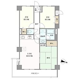 ライオンズマンション川口幸町 3LDKの間取図画像