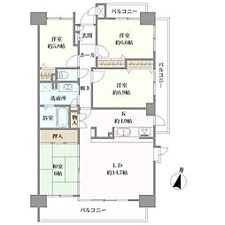 グランドハイツ印場駅前 4LDKの間取図画像