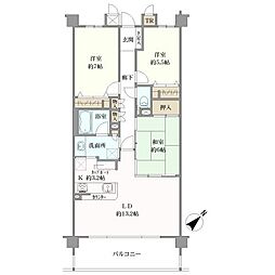 サンマンションアトレ横須賀III 3LDKの間取り