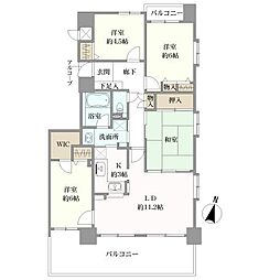 ダイアパレス金華橋 4LDKの間取図画像