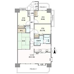 ダイアパレス一宮駅前 4LDKの間取り