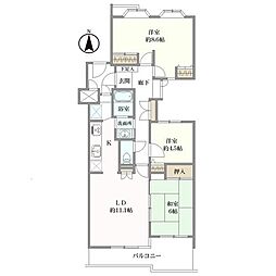 藤和ライブタウン仁川2 3LDKの間取図画像