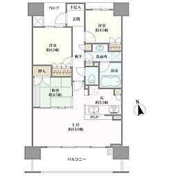 パークホームズ茨木西駅前町 3LDKの間取図画像